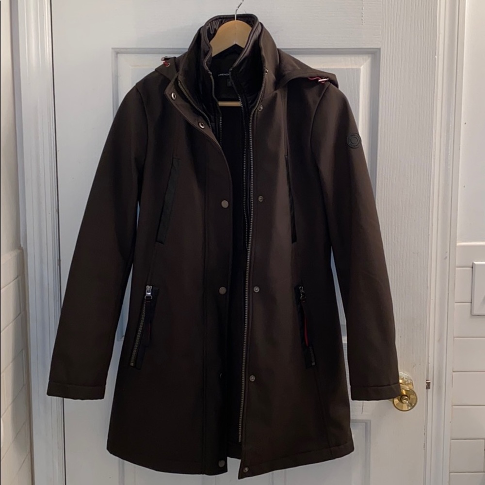 Dark Green Utility Rain Coat